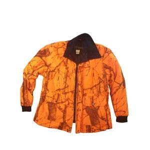 WFS Element Gear Mens Blaze Orange Tree Camo Hunting Jacket WK406-91 Medium